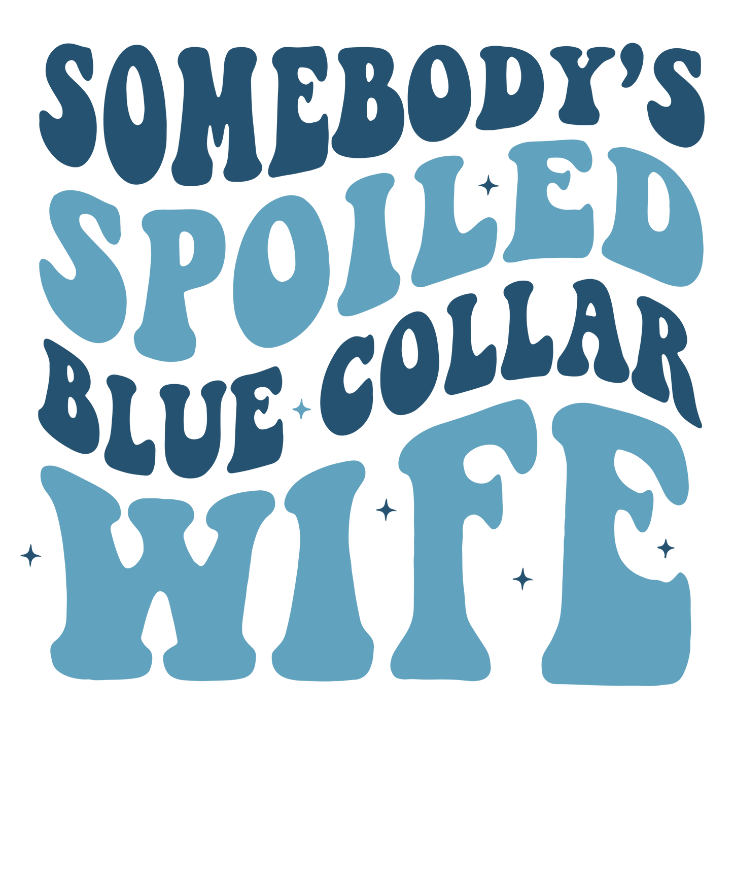 Spoiled blue collar wife