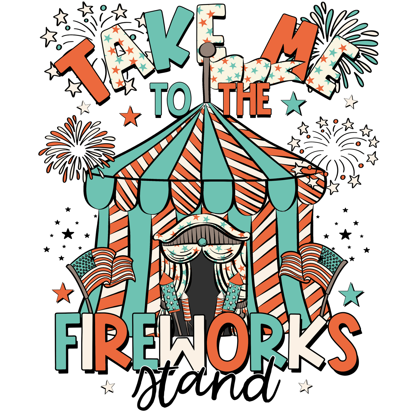 Take me to the fireworks stand