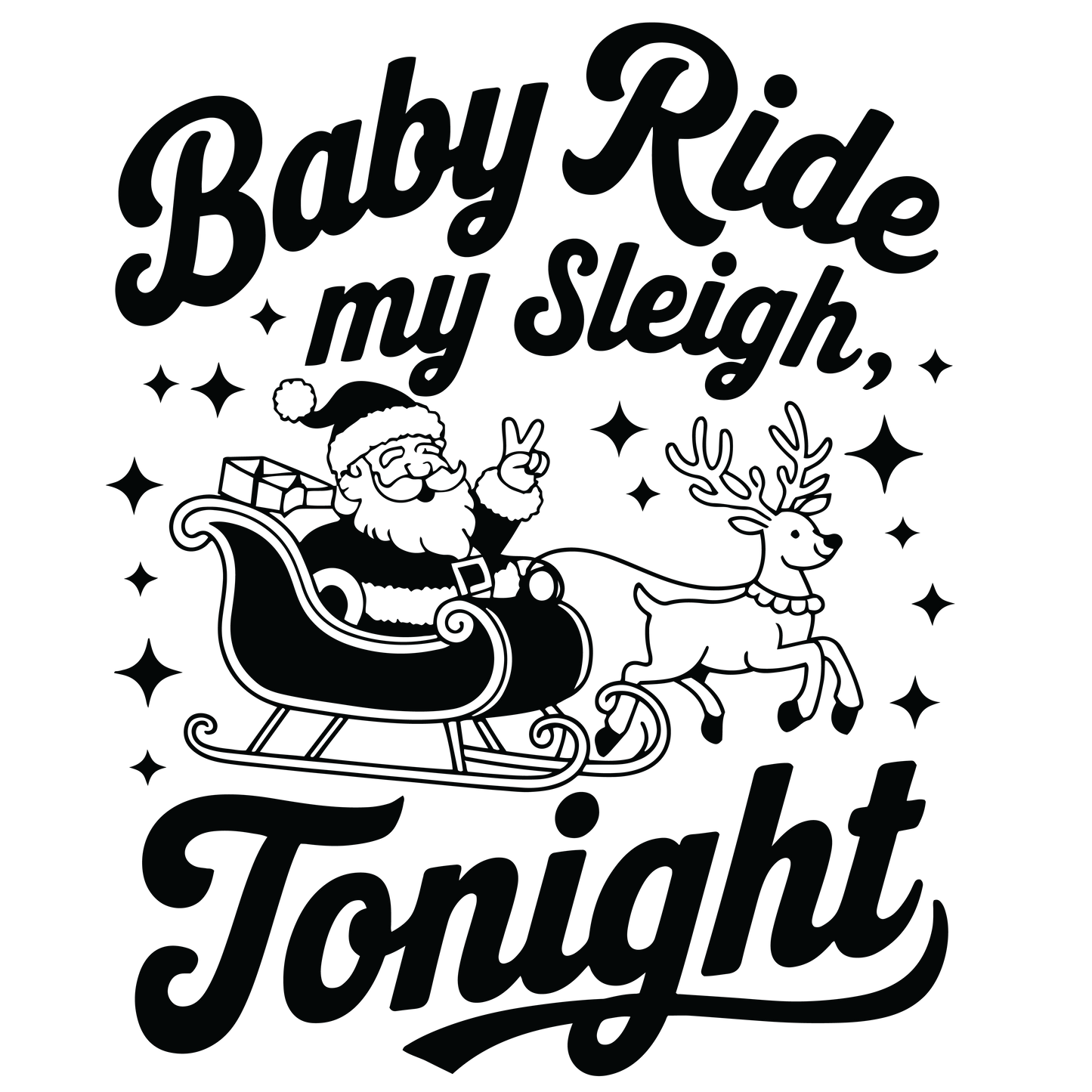 Snarky Christmas Black-002