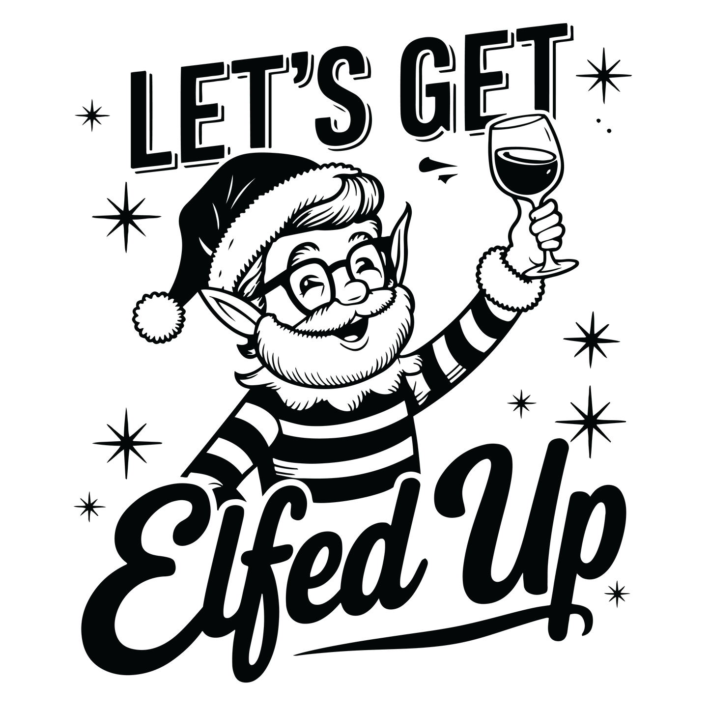 Snarky Christmas Black-011