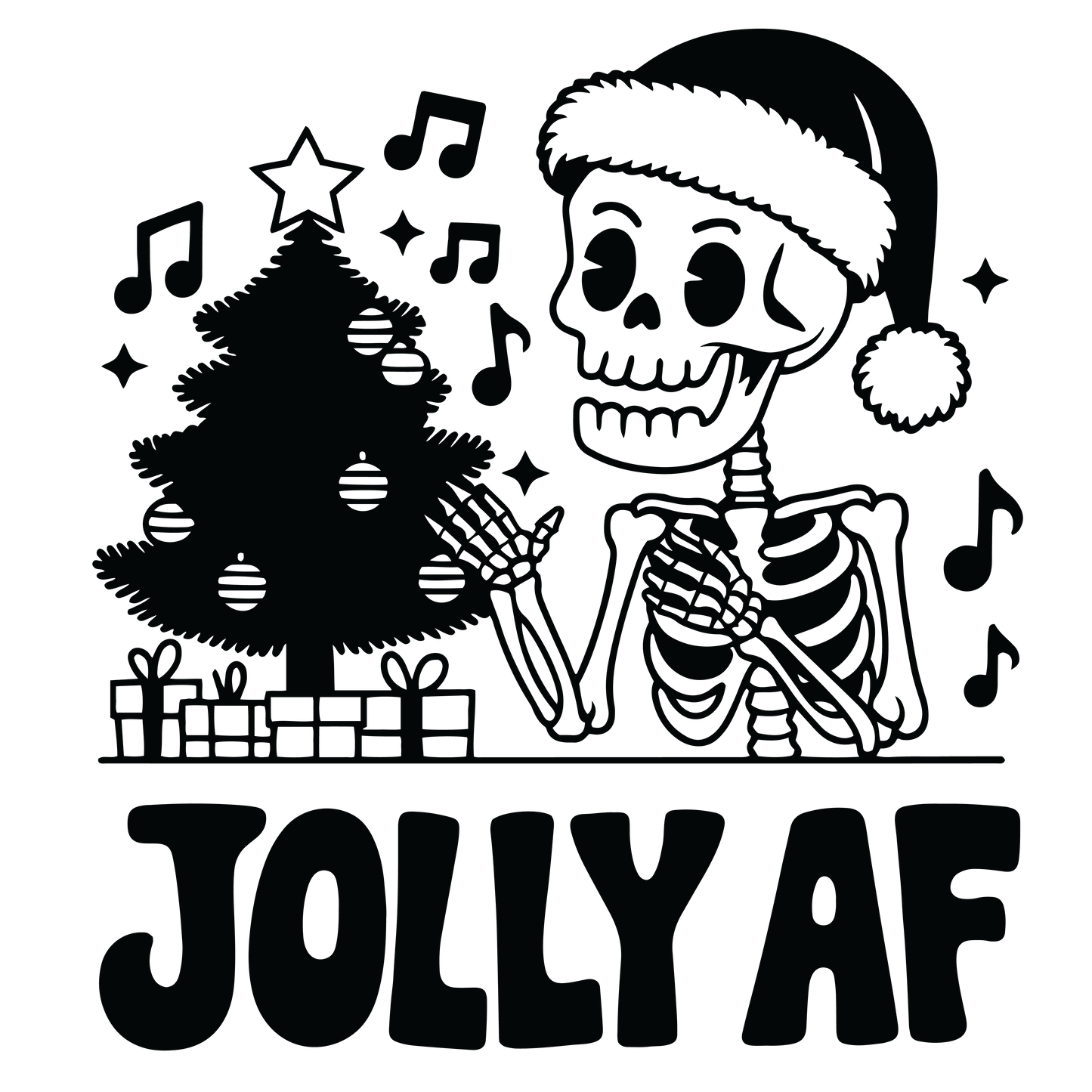 Snarky Christmas Black-015