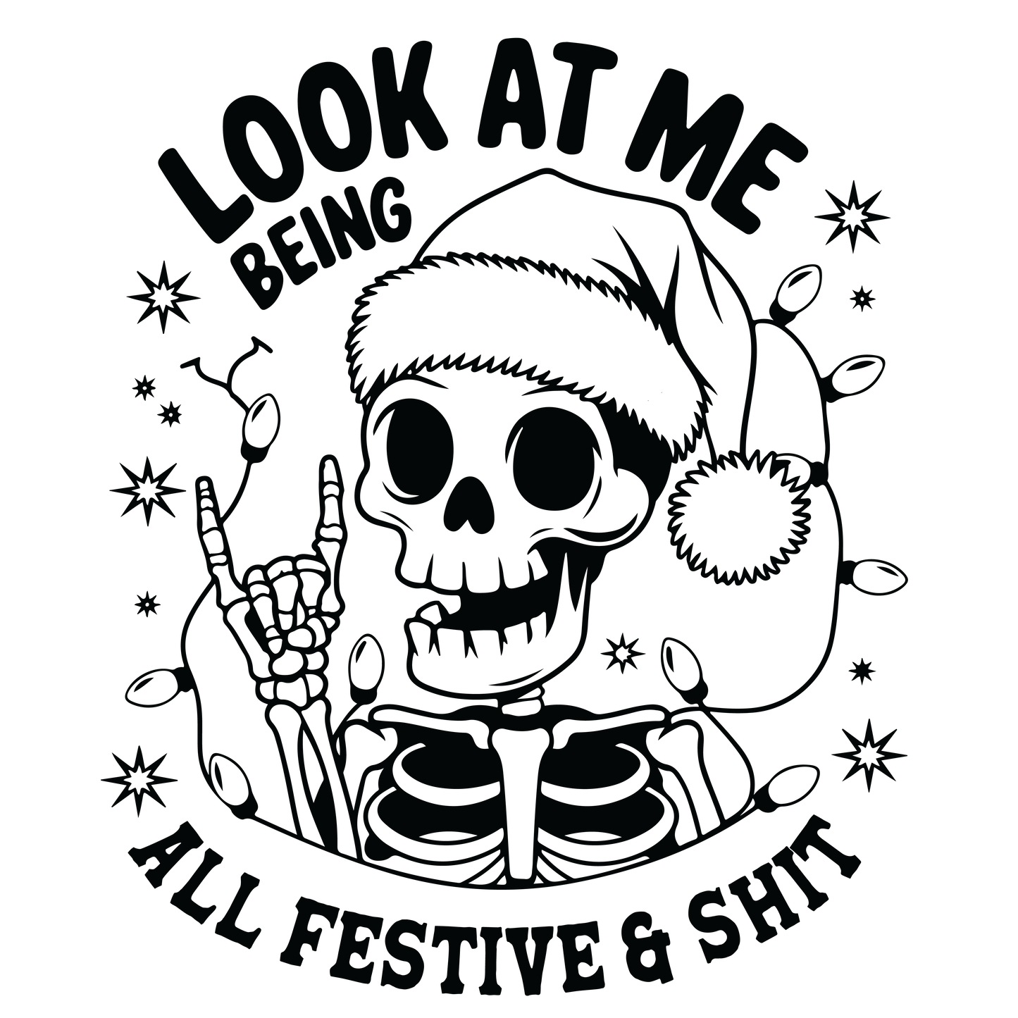 Snarky Christmas Black-016