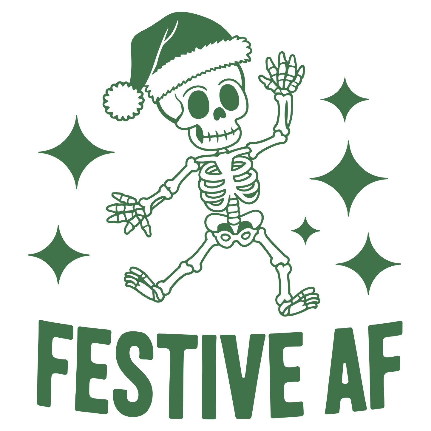 Snarky Christmas Green-007